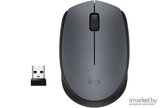 Мышь Logitech M170 Серый/Черный (910-004646)