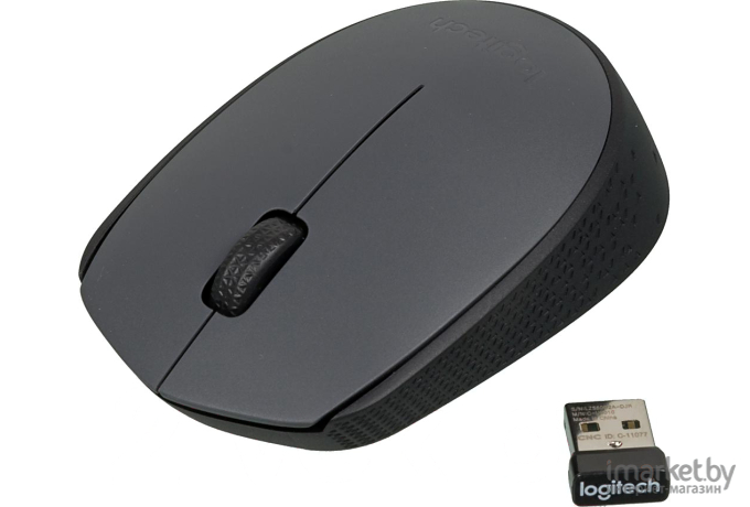 Мышь Logitech M170 Серый/Черный (910-004646)