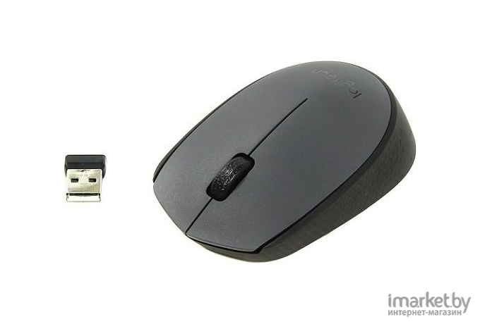 Мышь Logitech M170 Серый/Черный (910-004646)