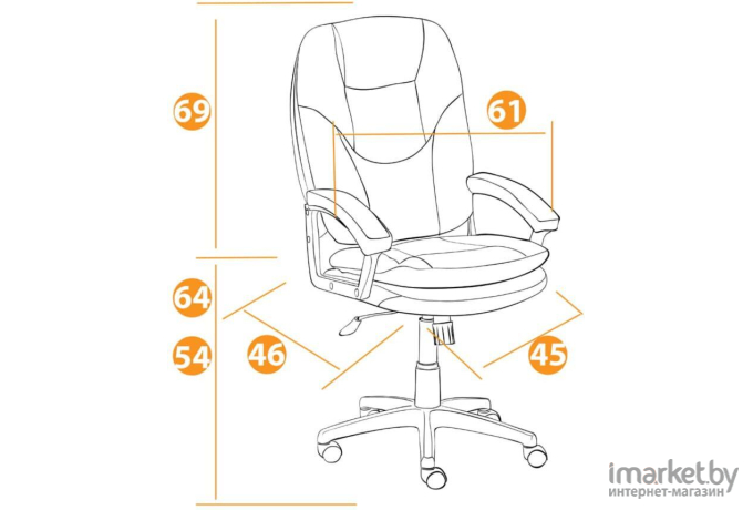 Офисное кресло Tetchair Comfort LT к/з бордо 36-7 (12443)