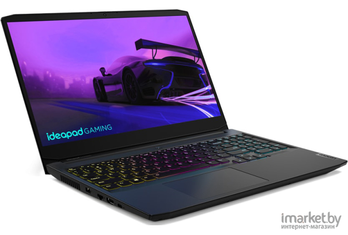 Ноутбук Lenovo IdeaPad Gaming 3 15IHU6 черный (82K101A5RM)