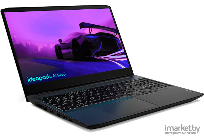 Ноутбук Lenovo IdeaPad Gaming 3 15IHU6 черный (82K101A5RM)