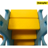 Пластиковая горка с качелями Kampfer Brave Animals голубой/желтый