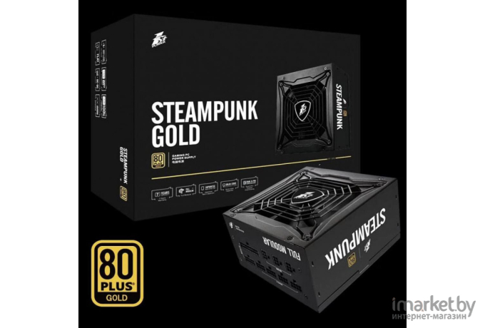 Блок питания для компьютера 1stPlayer Steampunk PS-750SP 750W 80+ Plus Gold APFC ATX