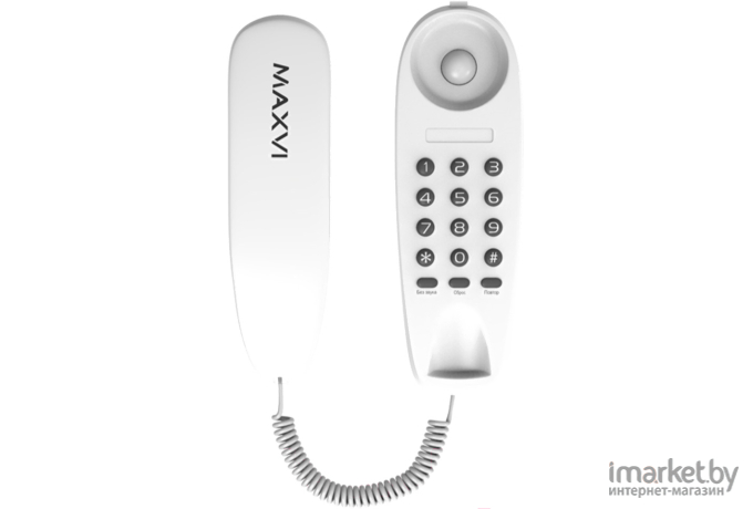 Проводной телефон Maxvi CS-01 White