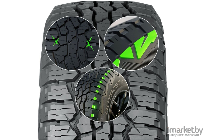 Автомобильные шины Nokian Tyres Outpost AT 245/70R16 107T