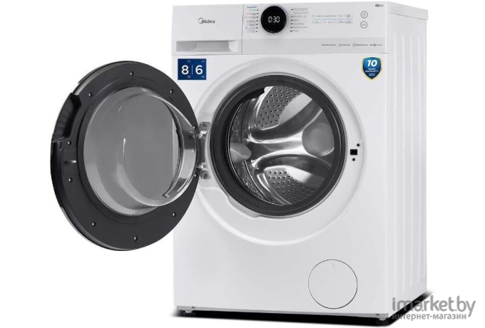 Стирально-сушильная машина Midea MF200D80WBS/W-RU