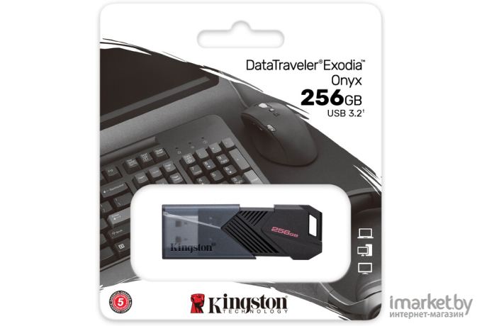 USB Flash-накопитель Kingston DataTraveler Exodia Onyx 256GB (DTXON/256GB)