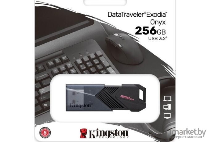 USB Flash-накопитель Kingston DataTraveler Exodia Onyx 256GB (DTXON/256GB)