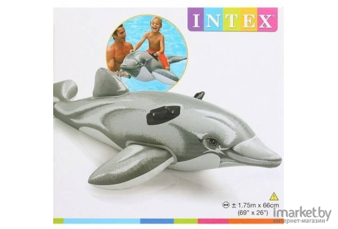 Игрушка-наездник для плавания Intex Дельфин 58535NP