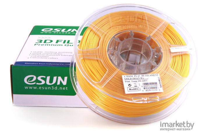 Пластиковая нить eSUN PETG 1,75 мм Yellow (PETG175Y1)