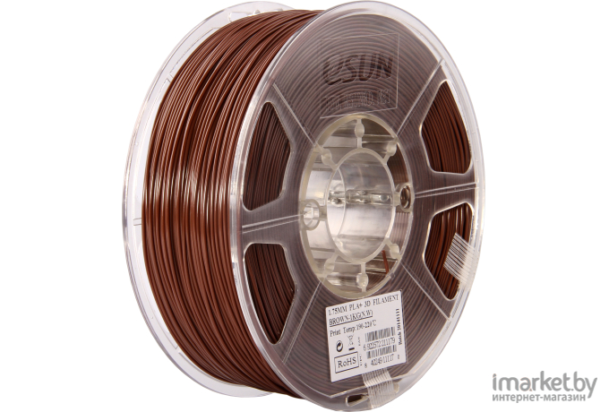 Пластиковая нить eSUN PLA+ 1,75 мм Brown (PLA+175C1)