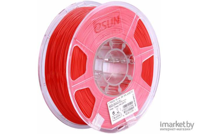 Пластиковая нить eSUN ABS+ 1,75 мм Red (ABS+175R1)