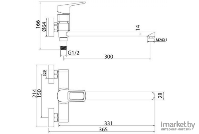 Смеситель IDDIS Spin (SPISBL2i10WA)