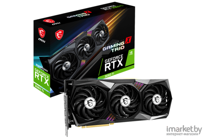 Видеокарта MSI Nvidia GeForce RTX 3060Ti Gaming X Trio 8G (RTX 3060 Ti GAMING X TRIO 8GD6X)