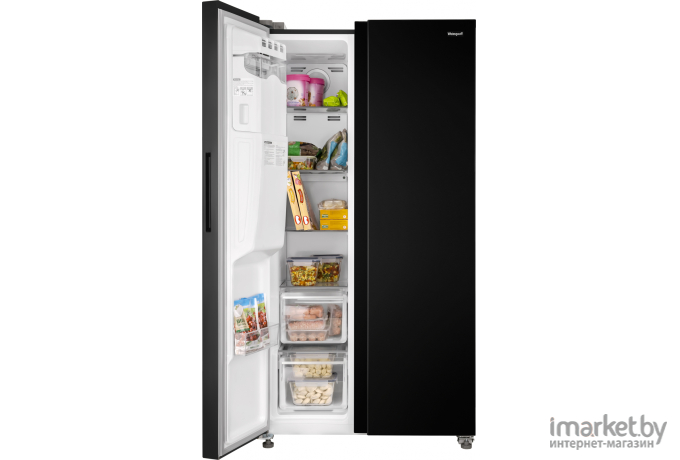 Холодильник Weissgauff Premium WSBS 697 NFBX Inverter Ice Maker Черный (430195)