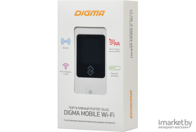 Модем Digma Mobile Wifi DMW1969 белый (DMW1969-WT)