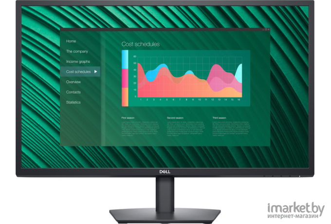 Монитор Dell E2723H черный