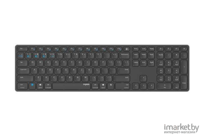 Клавиатура Rapoo E9800M темно-серый (14517)