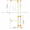 Спортивно-игровой комплекс Romana Веселая лужайка-2 R.103.25.04-01 + качели гнездо Лодка 1.Д-26.08