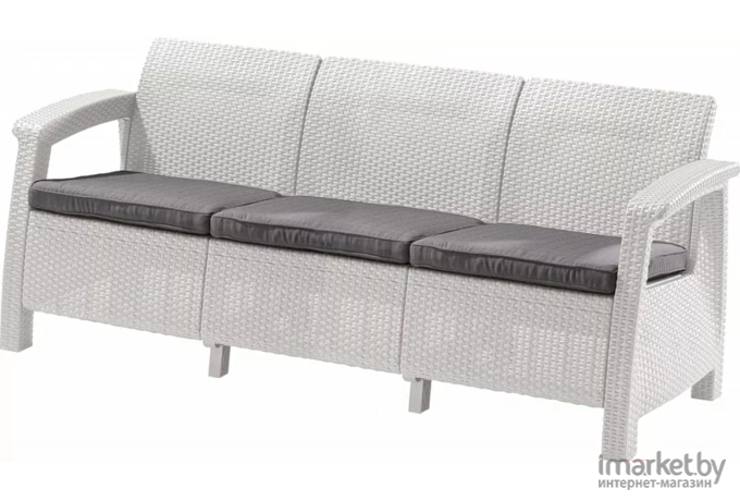 Садовый диван Keter Corfu Max Love Seat белый (223205)