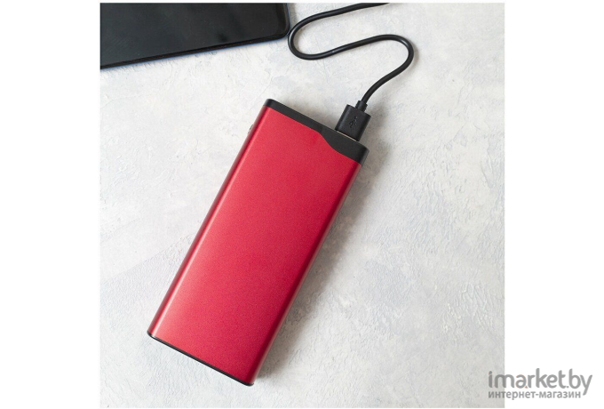 Внешний аккумулятор Olmio QL-20 20000mAh 22.5W QuickCharge3.0 красный (43985)