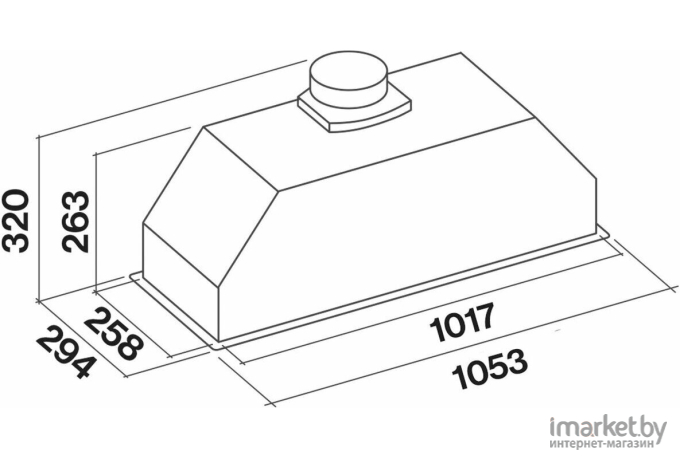 Вытяжка Falmec Gruppo Incasso Evo 105 P.E. (CGIW05.E11P2#ZZZI491F)