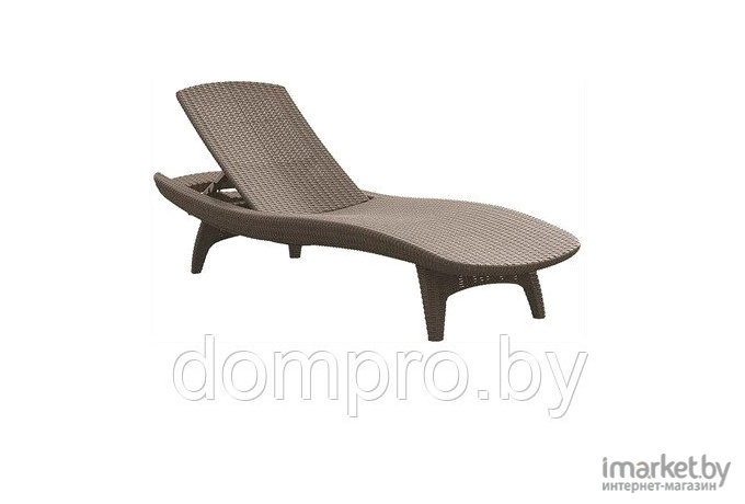 Шезлонг Keter Pacific Lounger коричневый (211104)