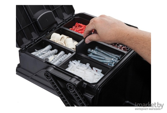 Ящик для инструментов Keter Cantilever Mobile Cart Job Box черный (238270)