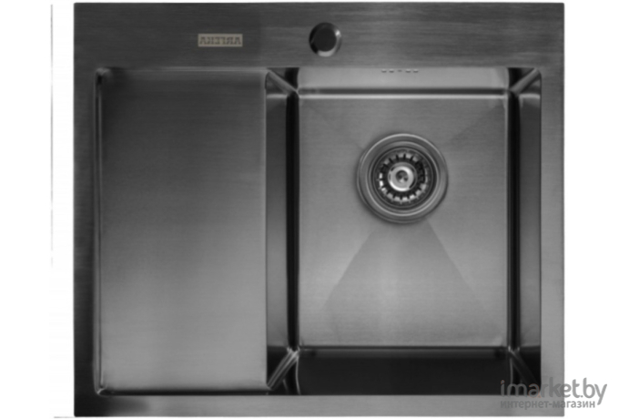 Кухонная мойка Arfeka AF 650х505 R Black PVD Nano