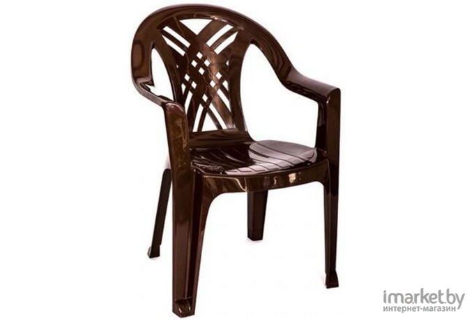 Садовое кресло Стандарт пластик групп №6 Престиж-2 шоколадный