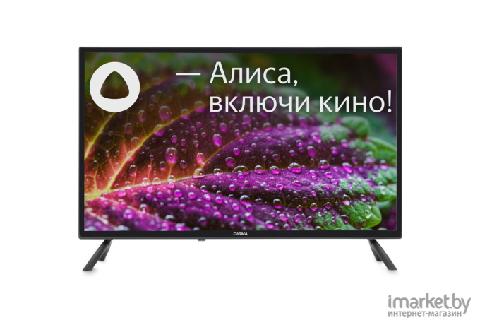 Телевизор Digma DM-LED32SBB31 Яндекс.ТВ черный