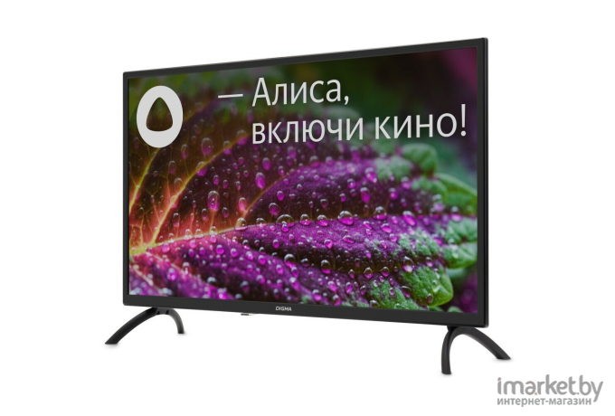 Телевизор Digma DM-LED32SBB31 Яндекс.ТВ черный