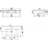 Умывальник CeraStyle Arte 75 белый VB048L22U00