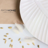Блюдо AksHome Leaf 2 белый 36х23х4см