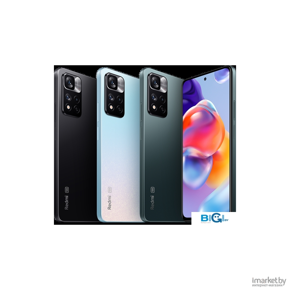 Смартфон Xiaomi Redmi Note 11 PRO+ 5G 8GB/256GB Star Blue RU (21091116UG) в  каталоге | Цена | Доставка по РБ