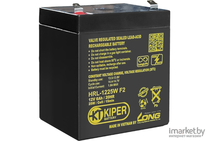 Аккумулятор для ИБП Kiper HRL-1225W F2 12В/6 А·ч
