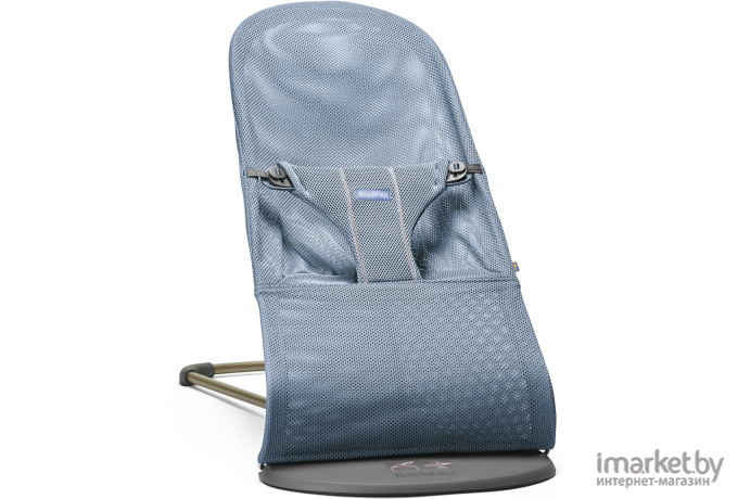 Шезлонг BabyBjorn Bliss Mesh 0060.20 серо-голубой