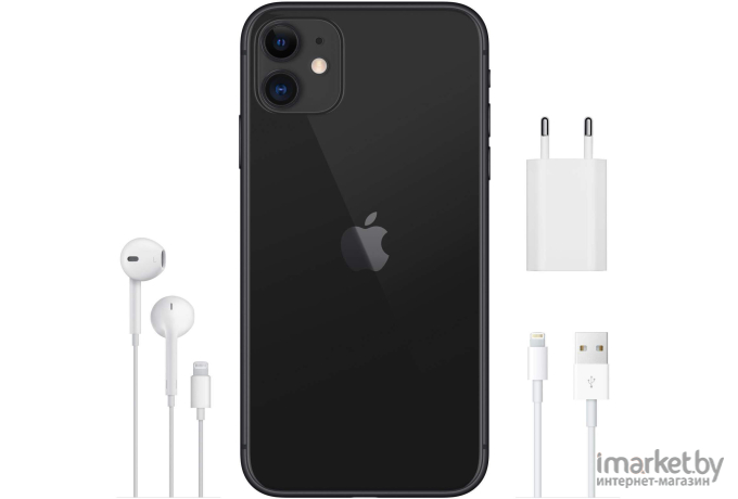 Смартфон Apple iPhone 11 128GB Black A2111 (MHCX3LL/A)