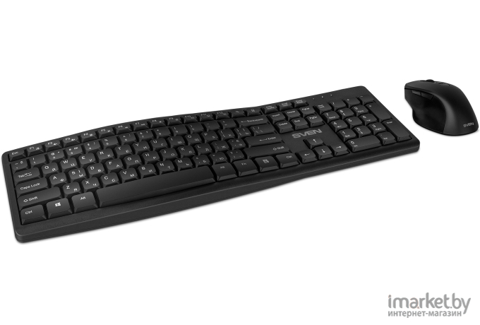 Набор клавиатура и мышь Sven KB-C3500W черный (SV-021108)