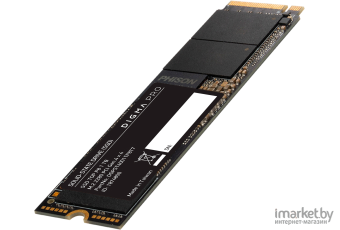 Накопитель SSD Digma PCI-E 1Tb DGPST4001TP8T7