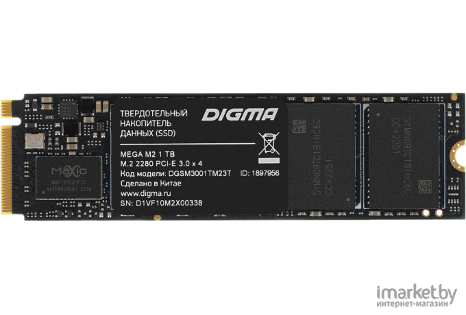 Жесткий диск (накопитель) SSD Digma 1Tb DGSM3001TM23T