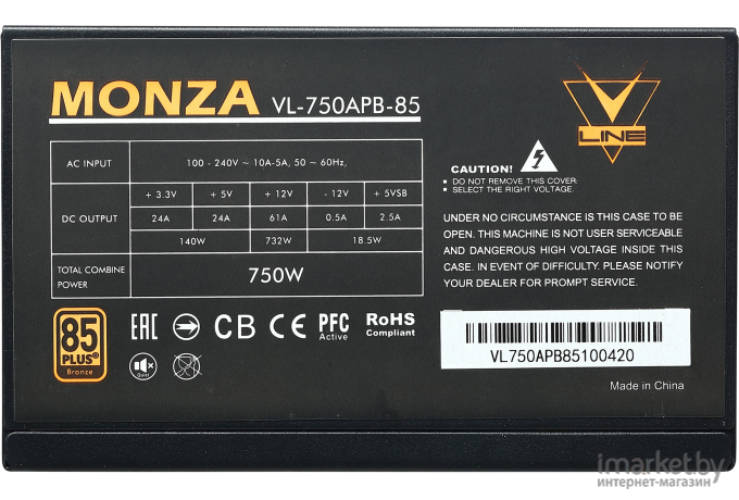 Блок питания Formula ATX 750W FX-750 APFC 120mm