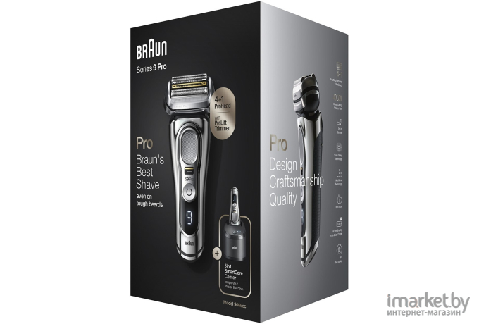 Бритва сетчатая Braun Series 9 pro 9467cc серебристый