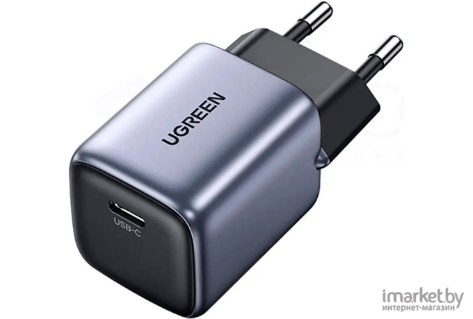 Сетевое зарядное устройство UGREEN CD319-90666; Nexode Mini GaN, 1*USB-C 30W, Space Gray