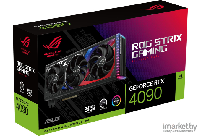 Видеокарта ASUS ROG Strix GeForce RTX 4090 24GB GDDR6X (ROG-STRIX-RTX4090-24G-GAMING)