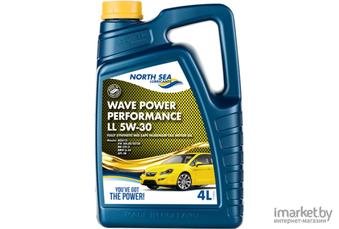 Моторное масло North Sea Lubricants WAVE POWER PERFORMANCE LL 5W-30 4л (704837)