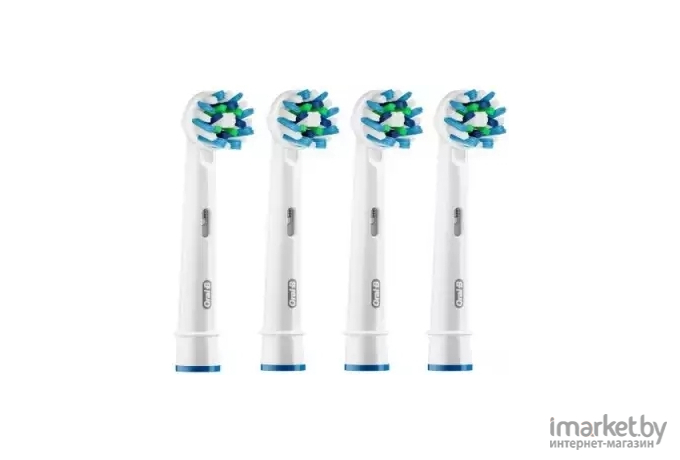 Насадка для зубной щетки Braun Oral-B Cross Action EB50-4 4шт Black