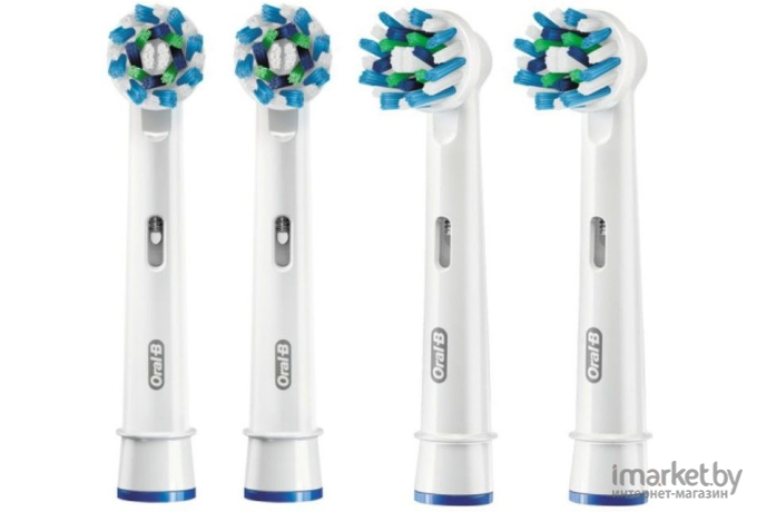 Насадка для зубной щетки Braun Oral-B Cross Action EB50-4 4шт Black