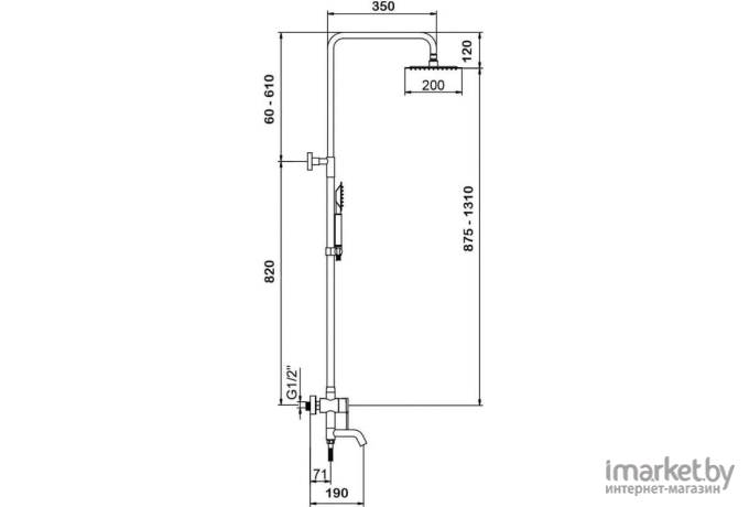 Душевая система Wisent W3502